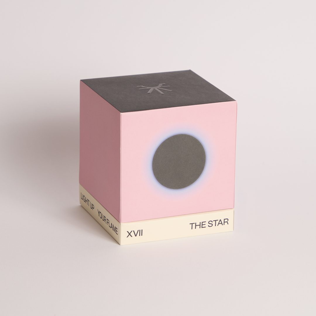decorative scented candle box aneke the star