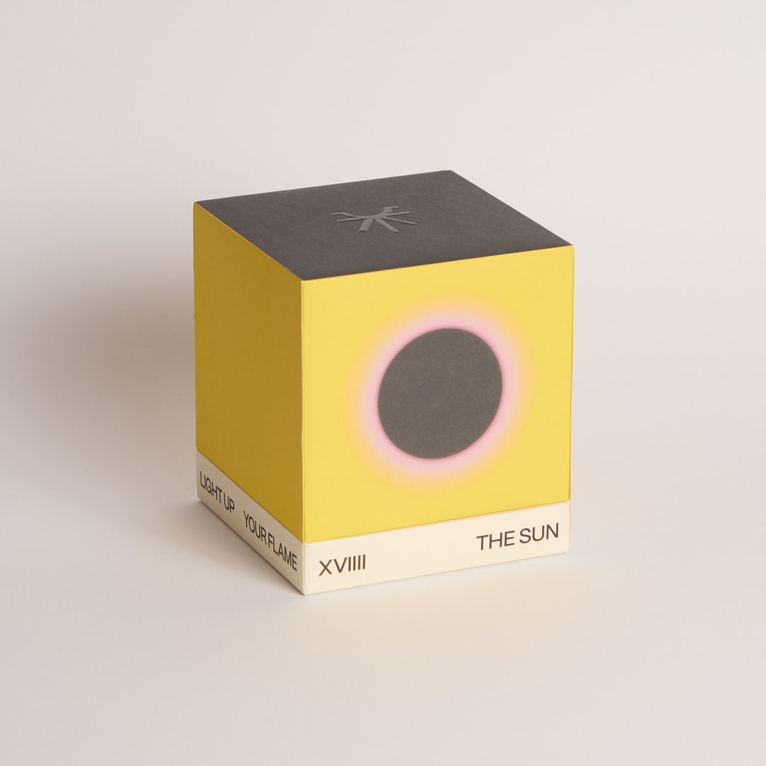 decorative scented candle box aneke the sun
